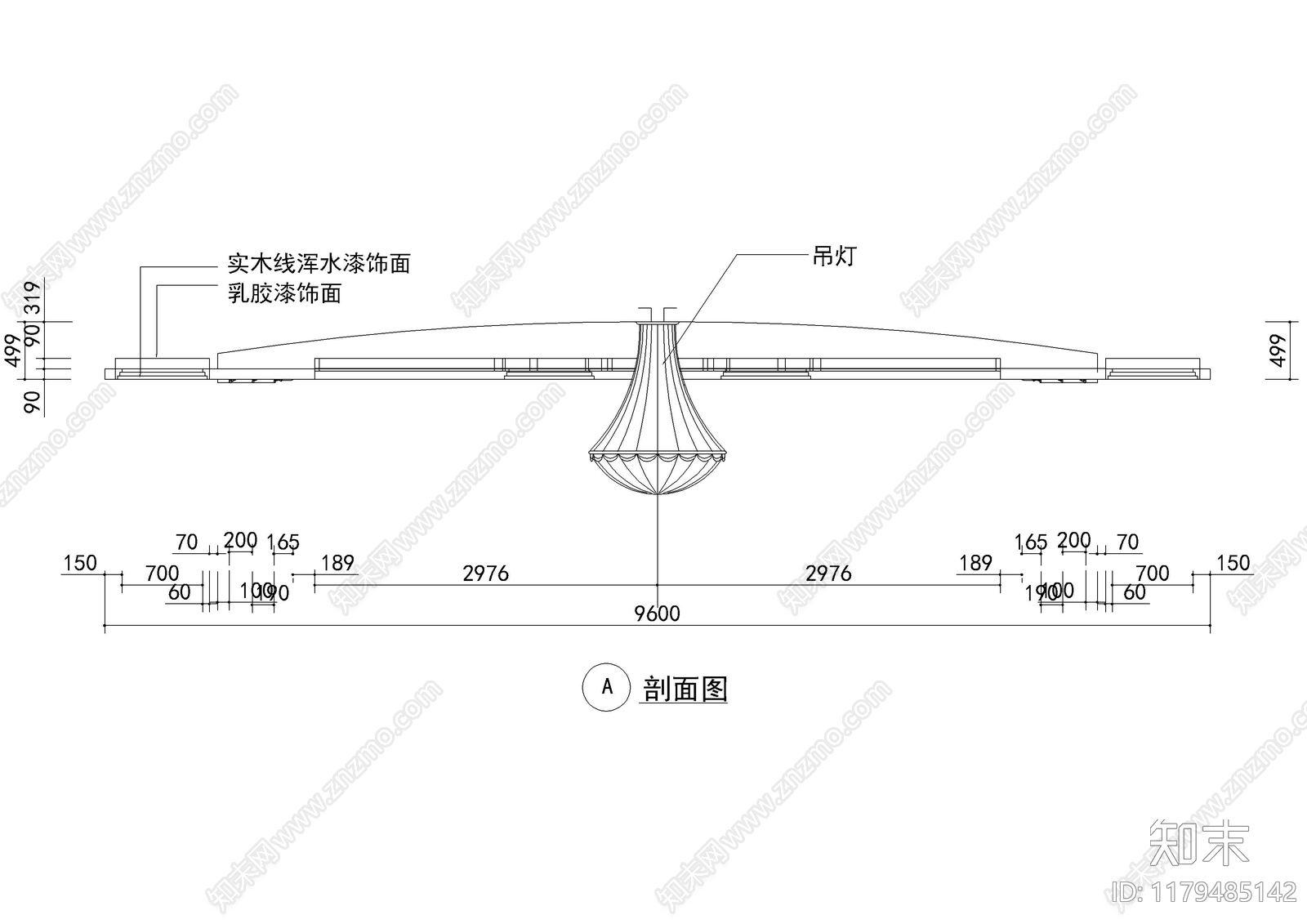 现代吊顶节点cad施工图下载【ID:1179485142】