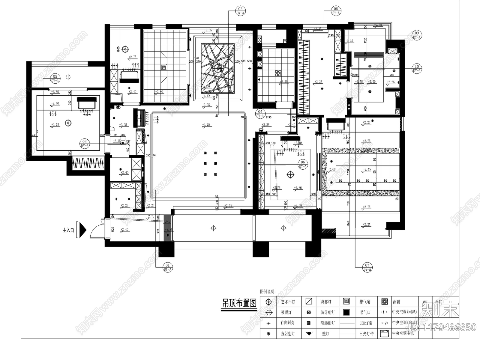 现代吊顶节点施工图下载【ID:1179486850】