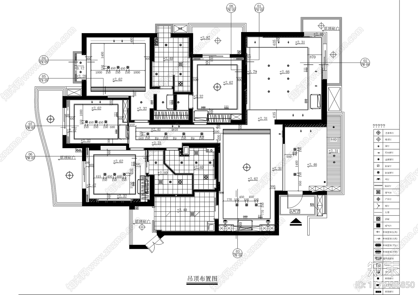 现代吊顶节点施工图下载【ID:1179486850】