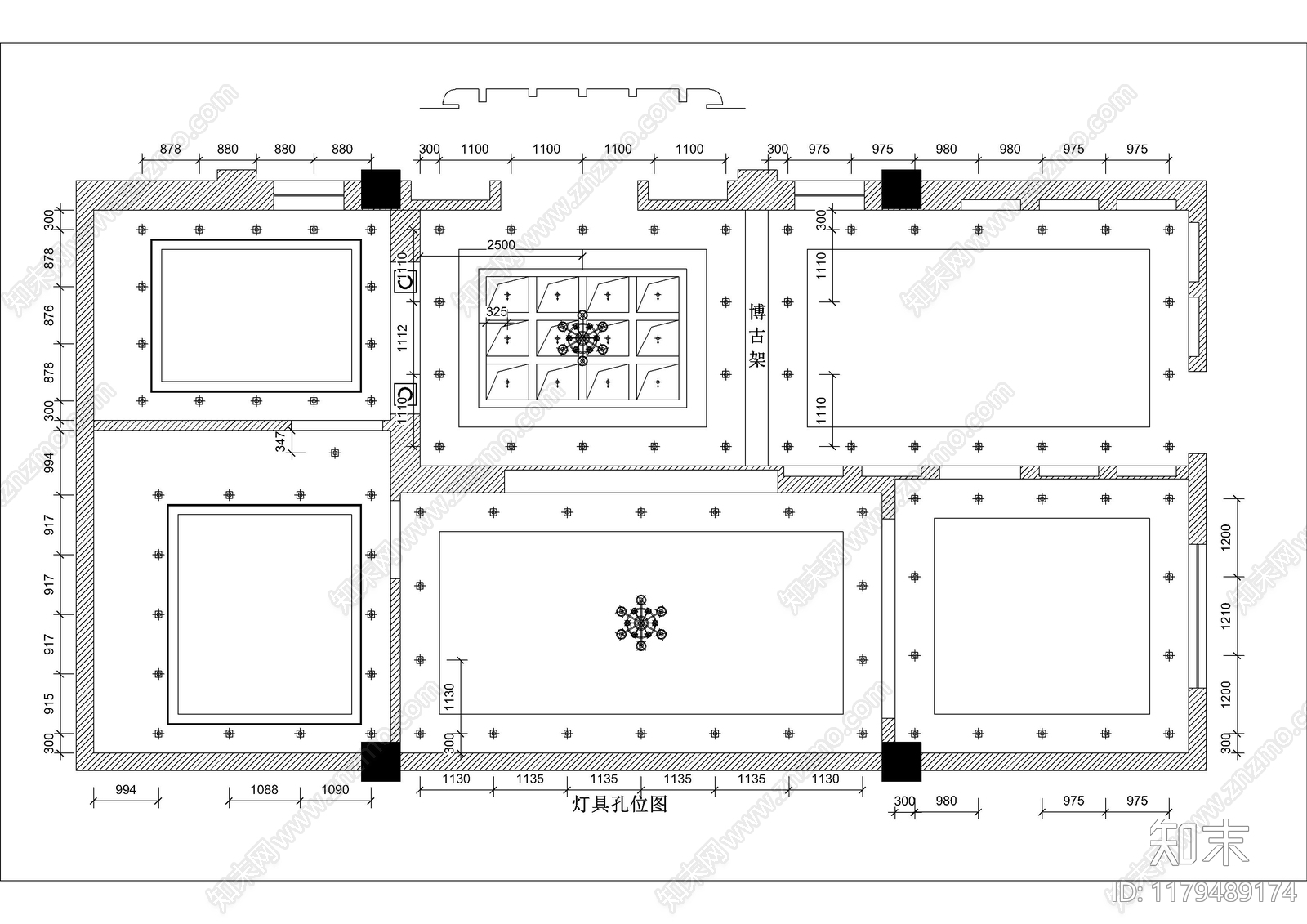 现代吊顶节点cad施工图下载【ID:1179489174】