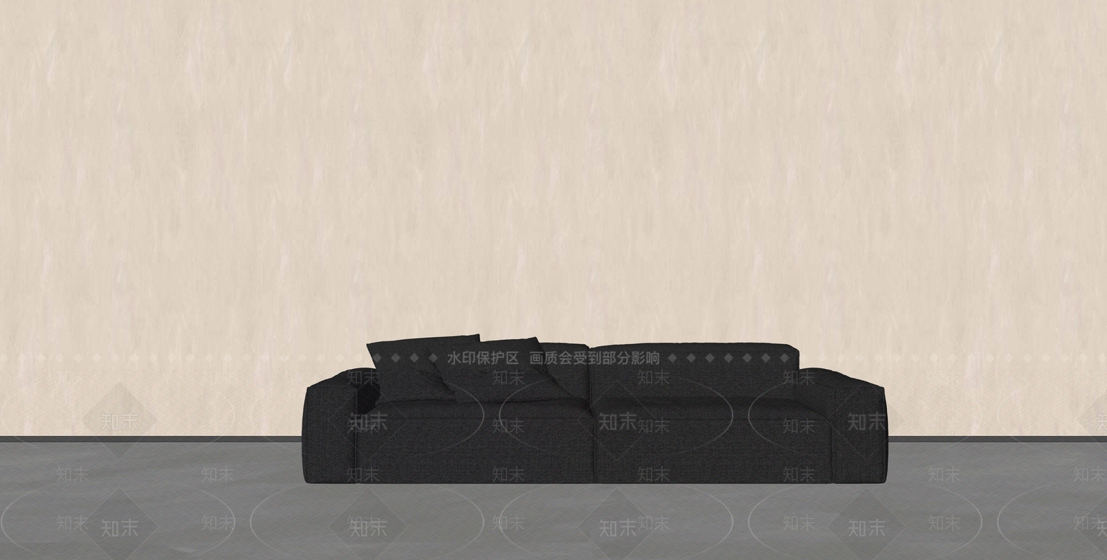 现代双人沙发SU模型下载【ID:1179500939】