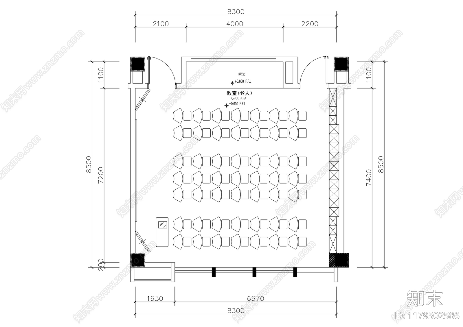 建筑平面图施工图下载【ID:1179502586】