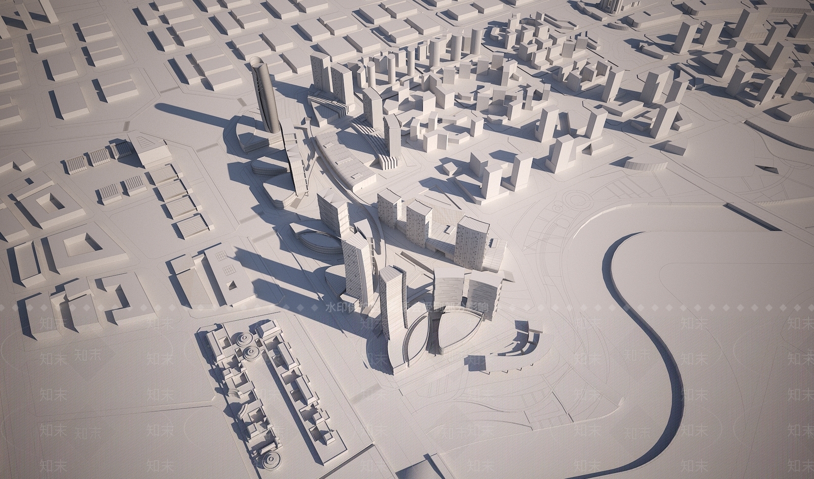 鸟瞰规划3D模型下载【ID:1179505564】