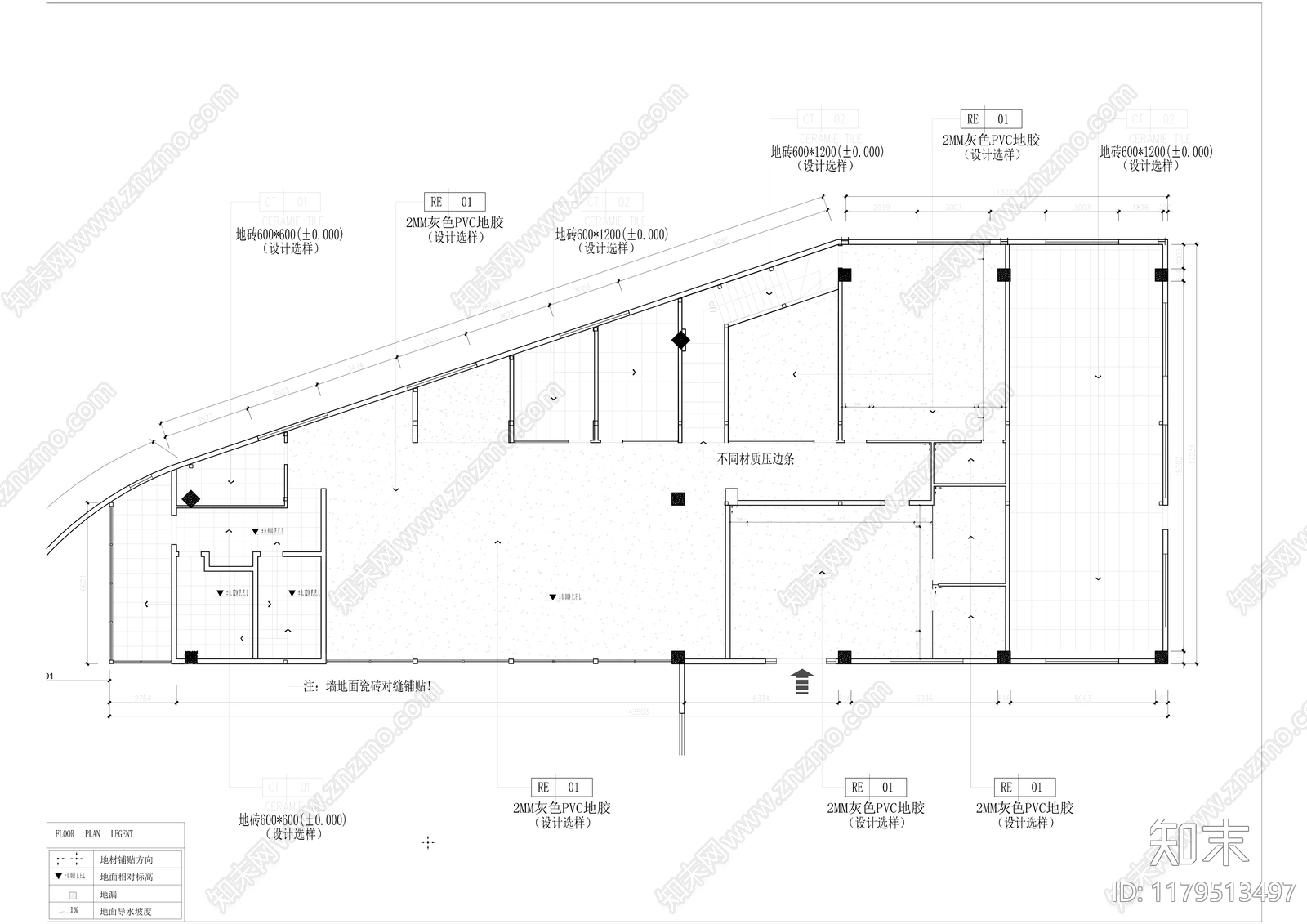 现代简约整体办公空间施工图下载【ID:1179513497】