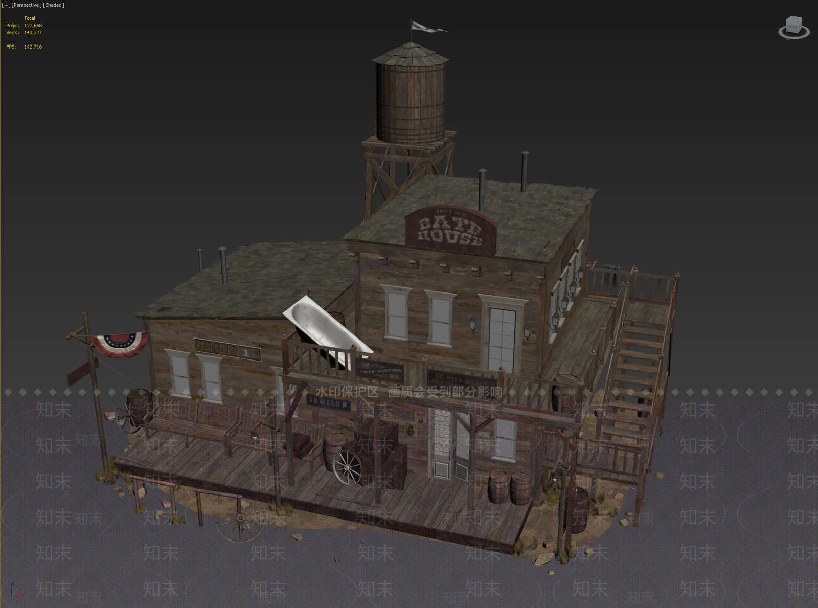 现代艺术风格建筑3D模型下载【ID:1179524722】