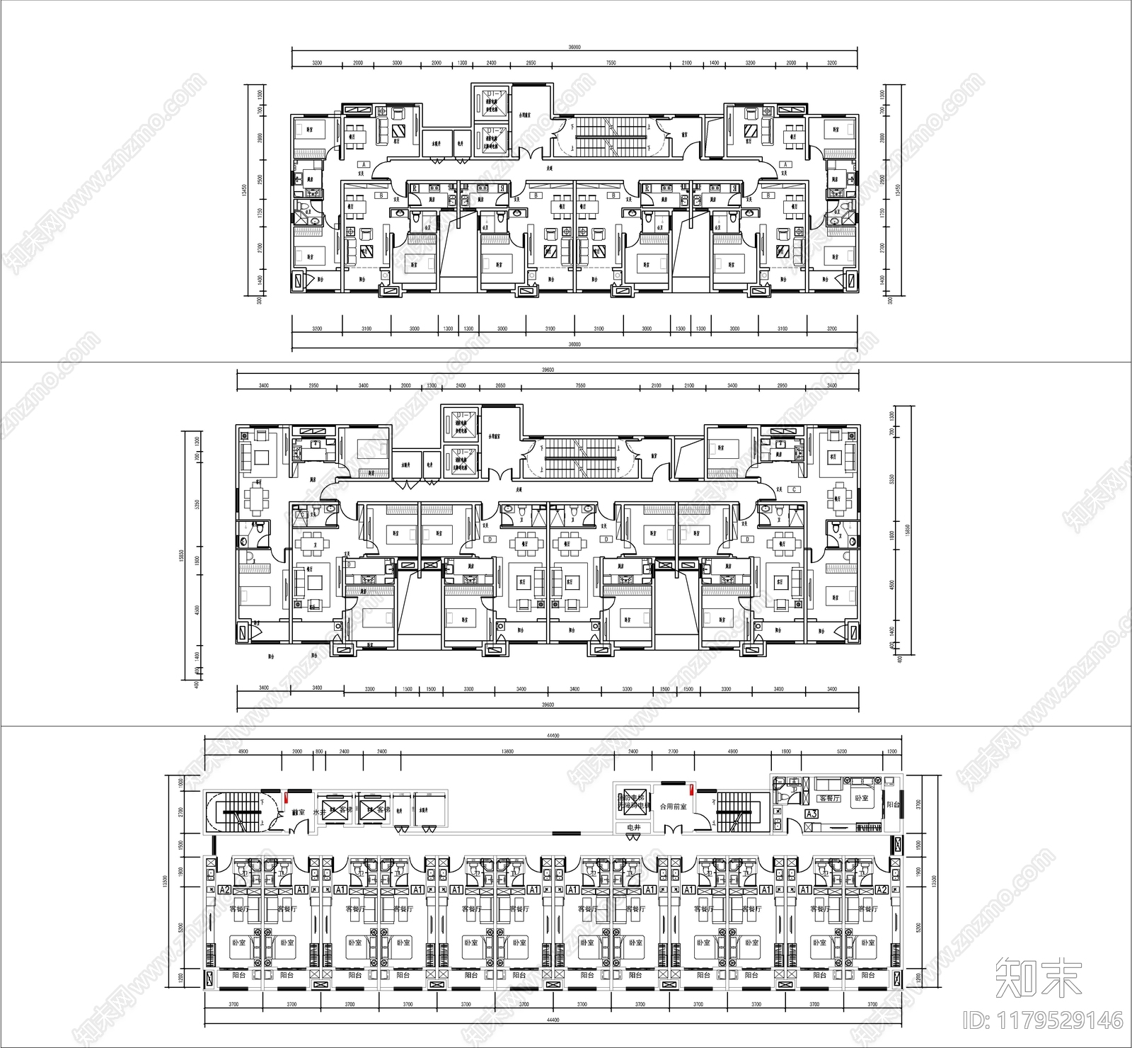 现代家装图库施工图下载【ID:1179529146】