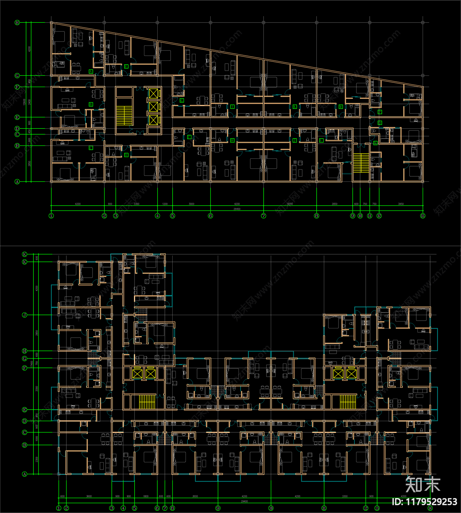 现代家装图库施工图下载【ID:1179529253】