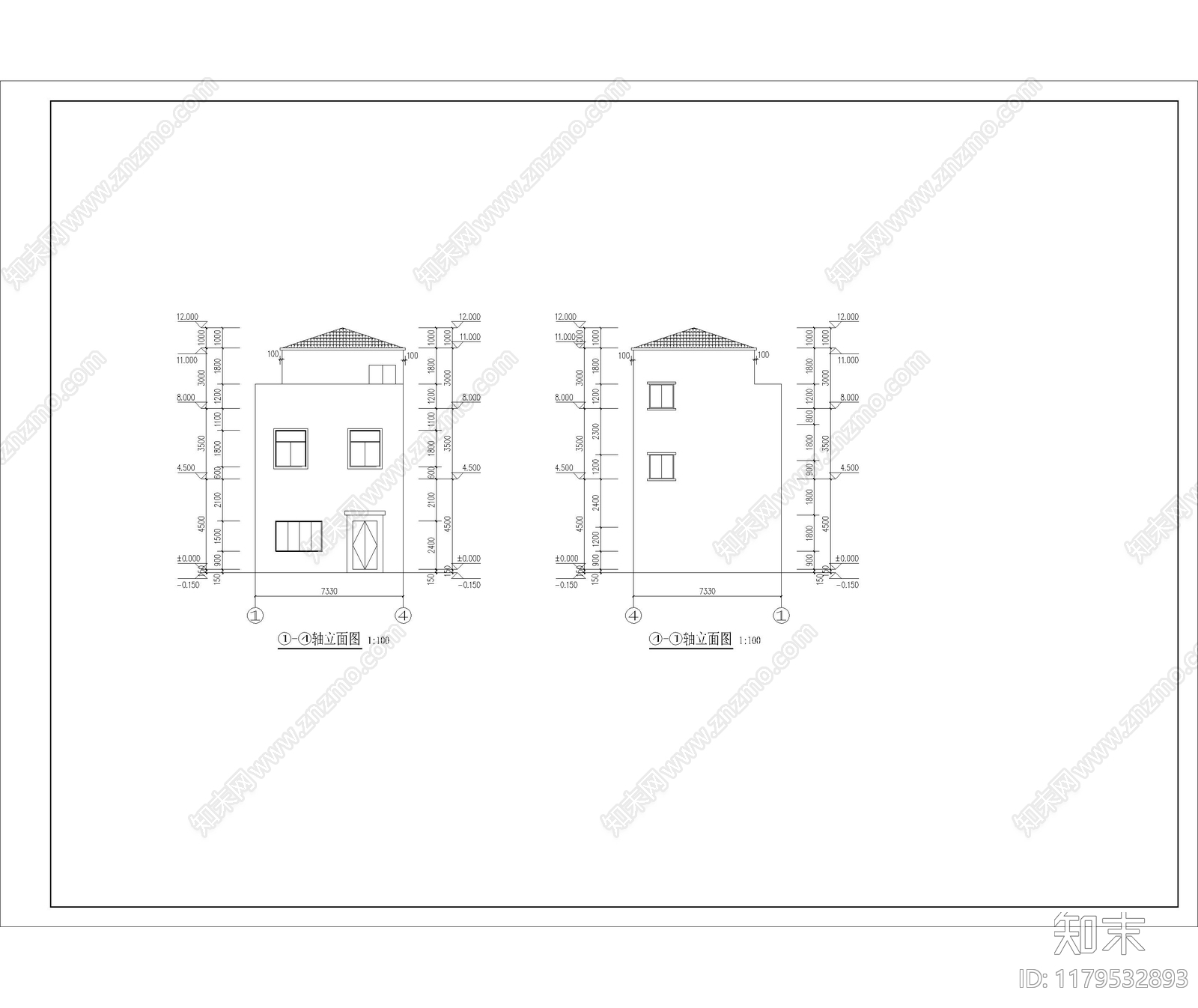 现代其他居住建筑施工图下载【ID:1179532893】