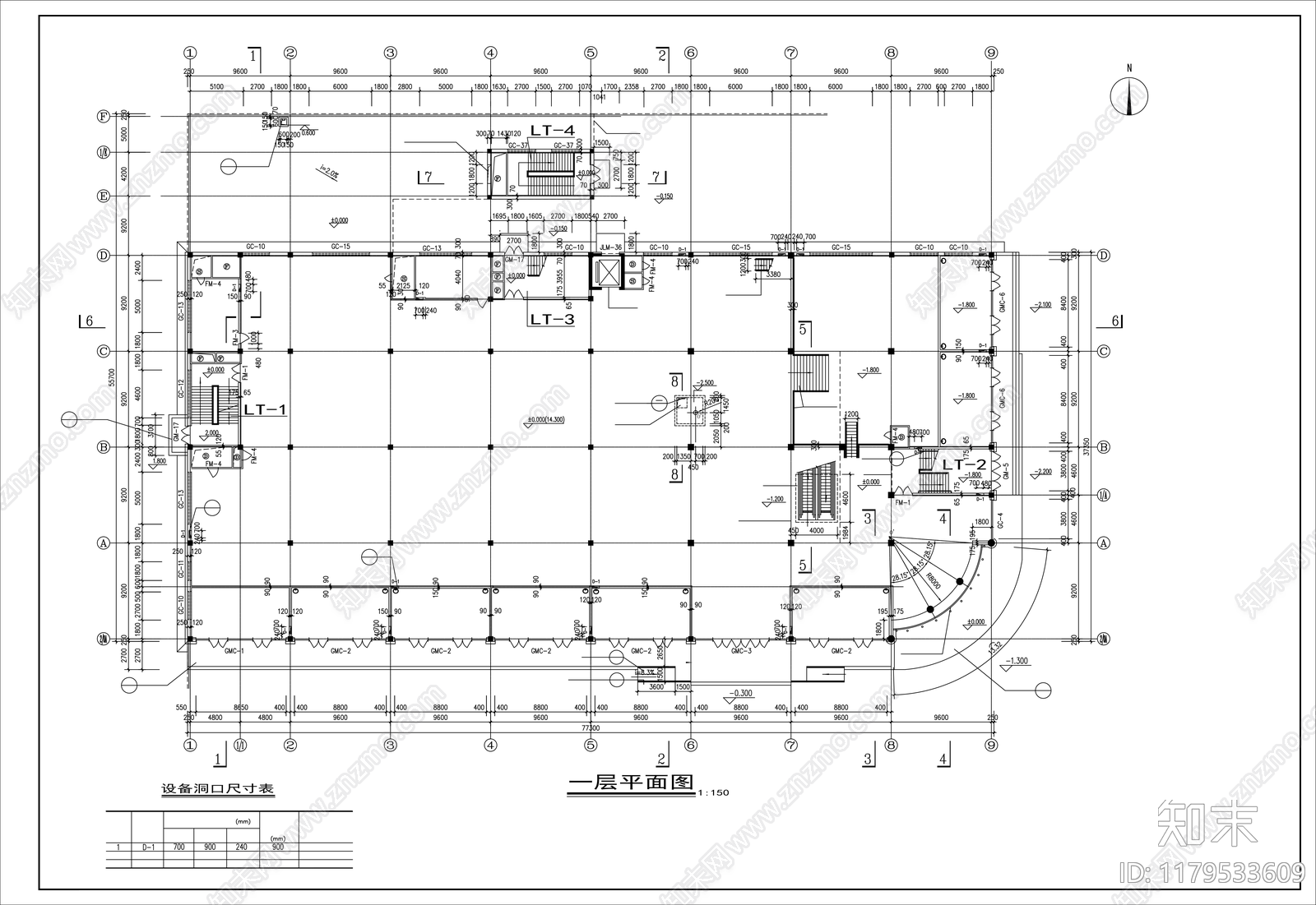 现代商业综合体施工图下载【ID:1179533609】