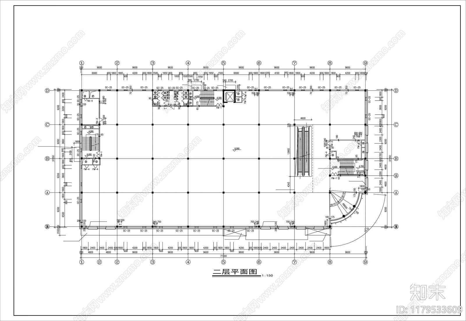 现代商业综合体施工图下载【ID:1179533609】