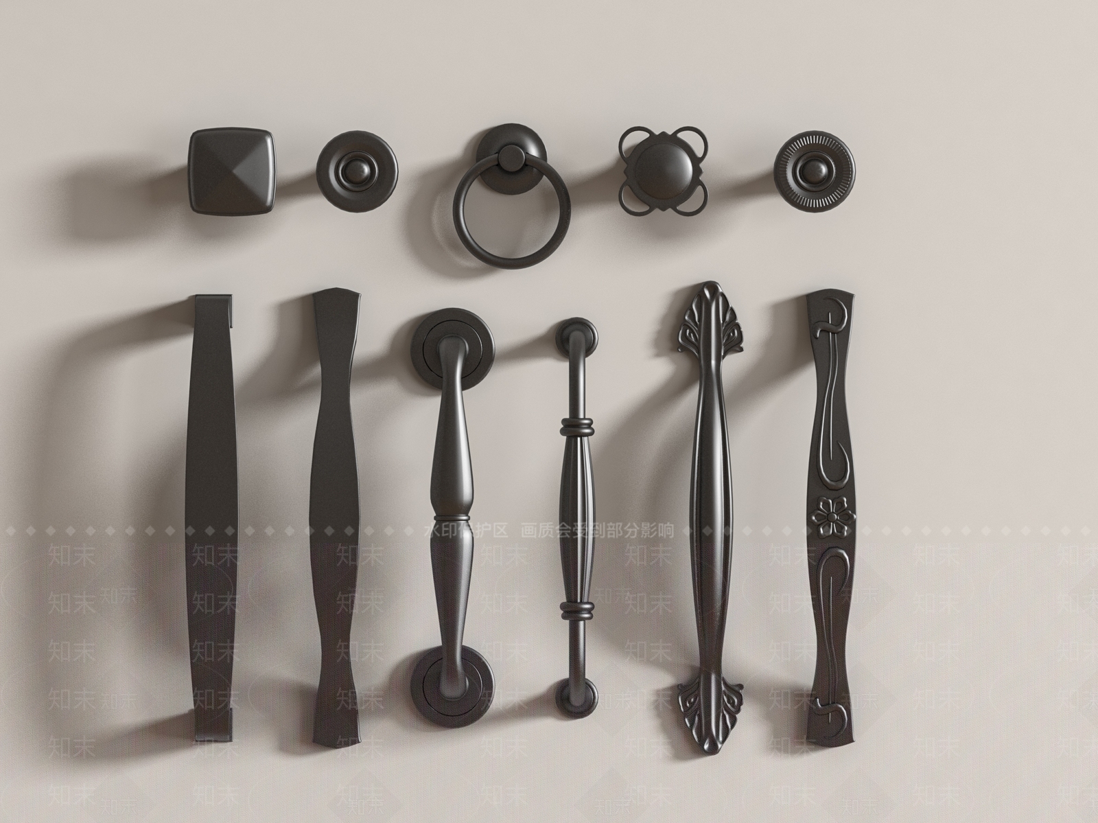 现代拉手3D模型下载【ID:1179548261】