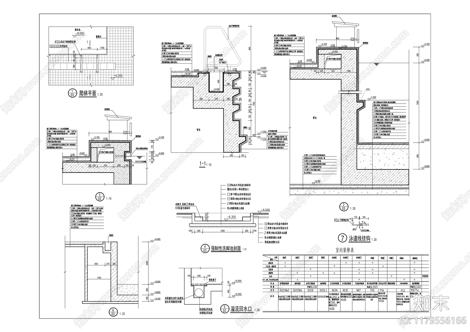 中式学校建筑cad施工图下载【ID:1179556166】