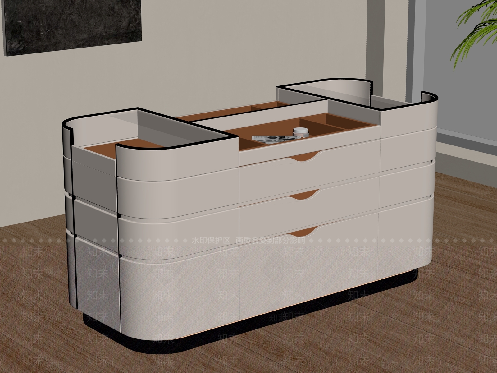 现代其他柜子SU模型下载【ID:1179558471】