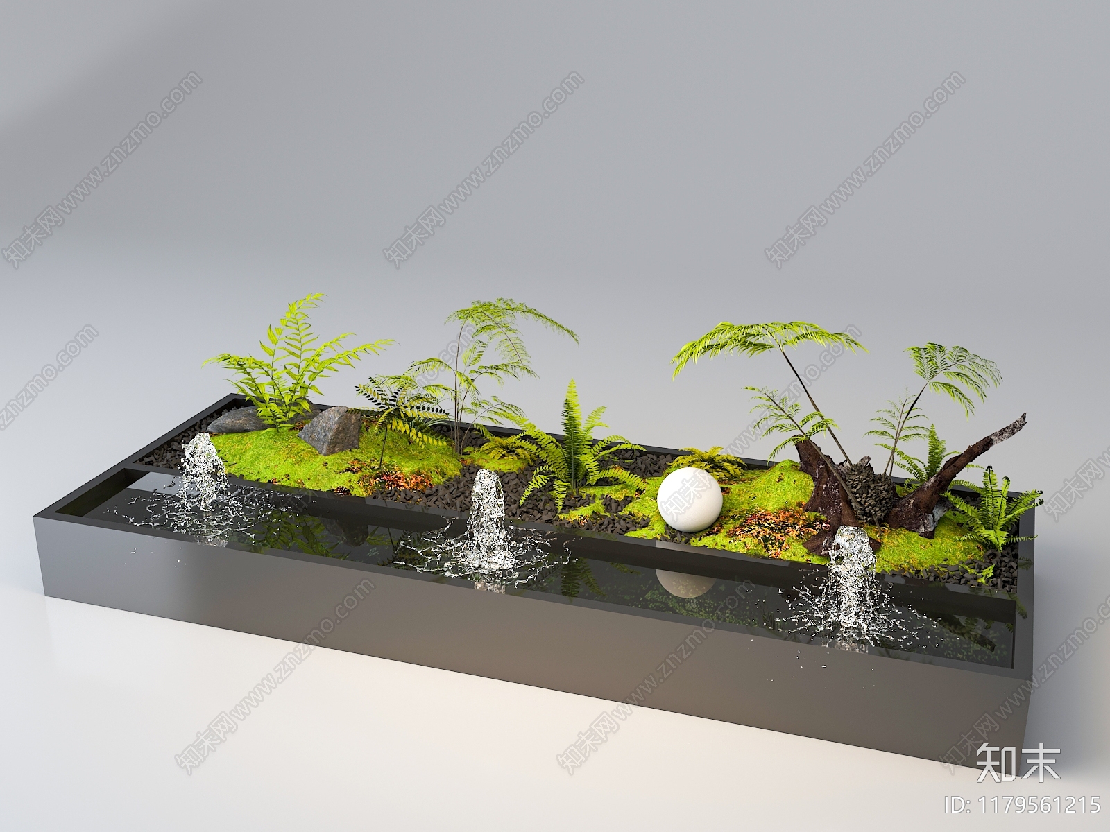 植物堆3D模型下载【ID:1179561215】