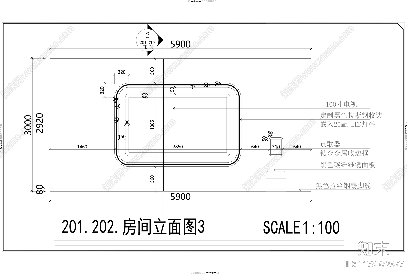 现代KTVcad施工图下载【ID:1179572377】