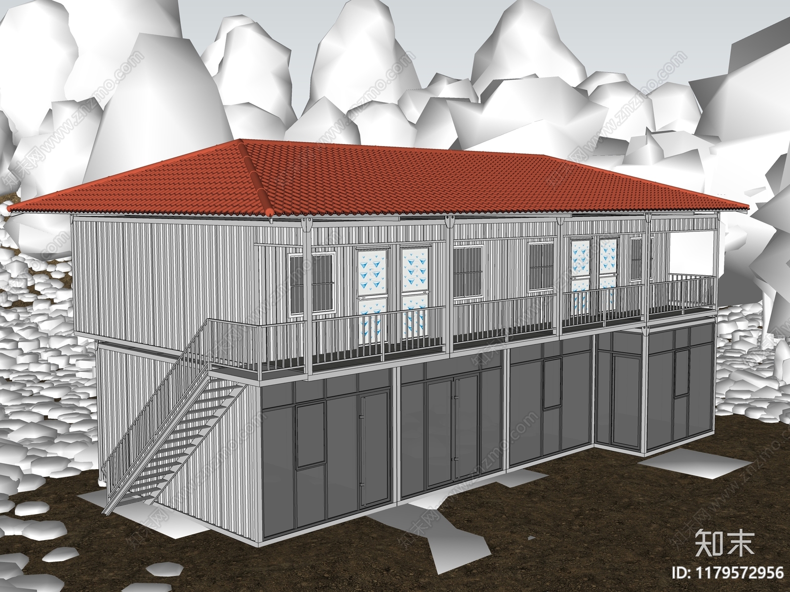 现代其他工业建筑SU模型下载【ID:1179572956】