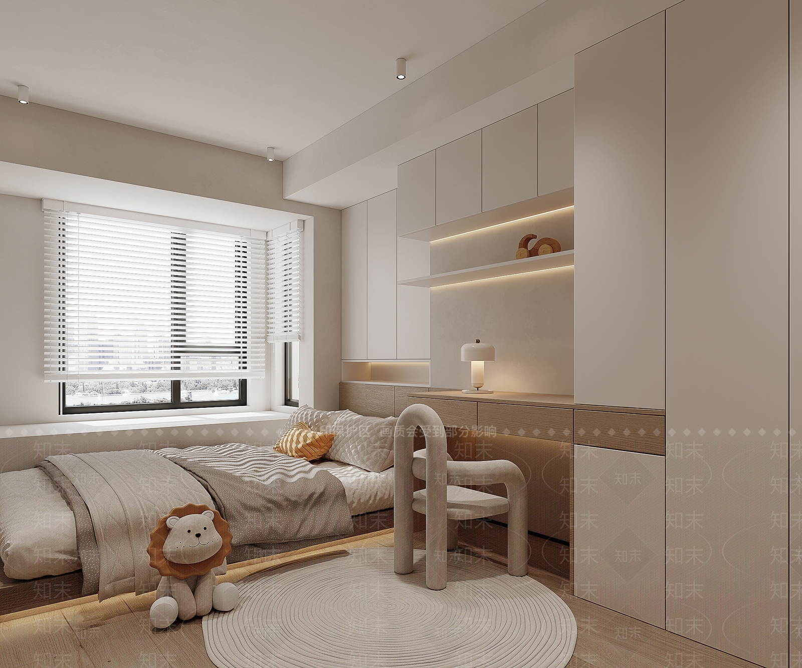现代榻榻米卧室3D模型下载【ID:1179578845】