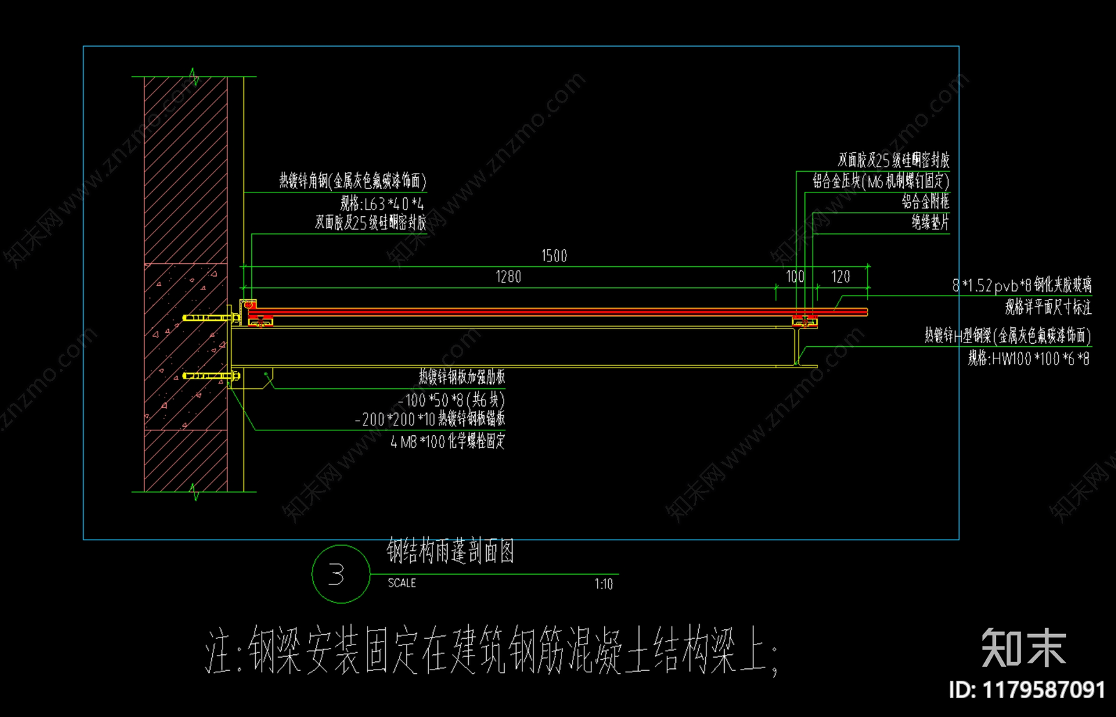 现代其他节点详图cad施工图下载【ID:1179587091】