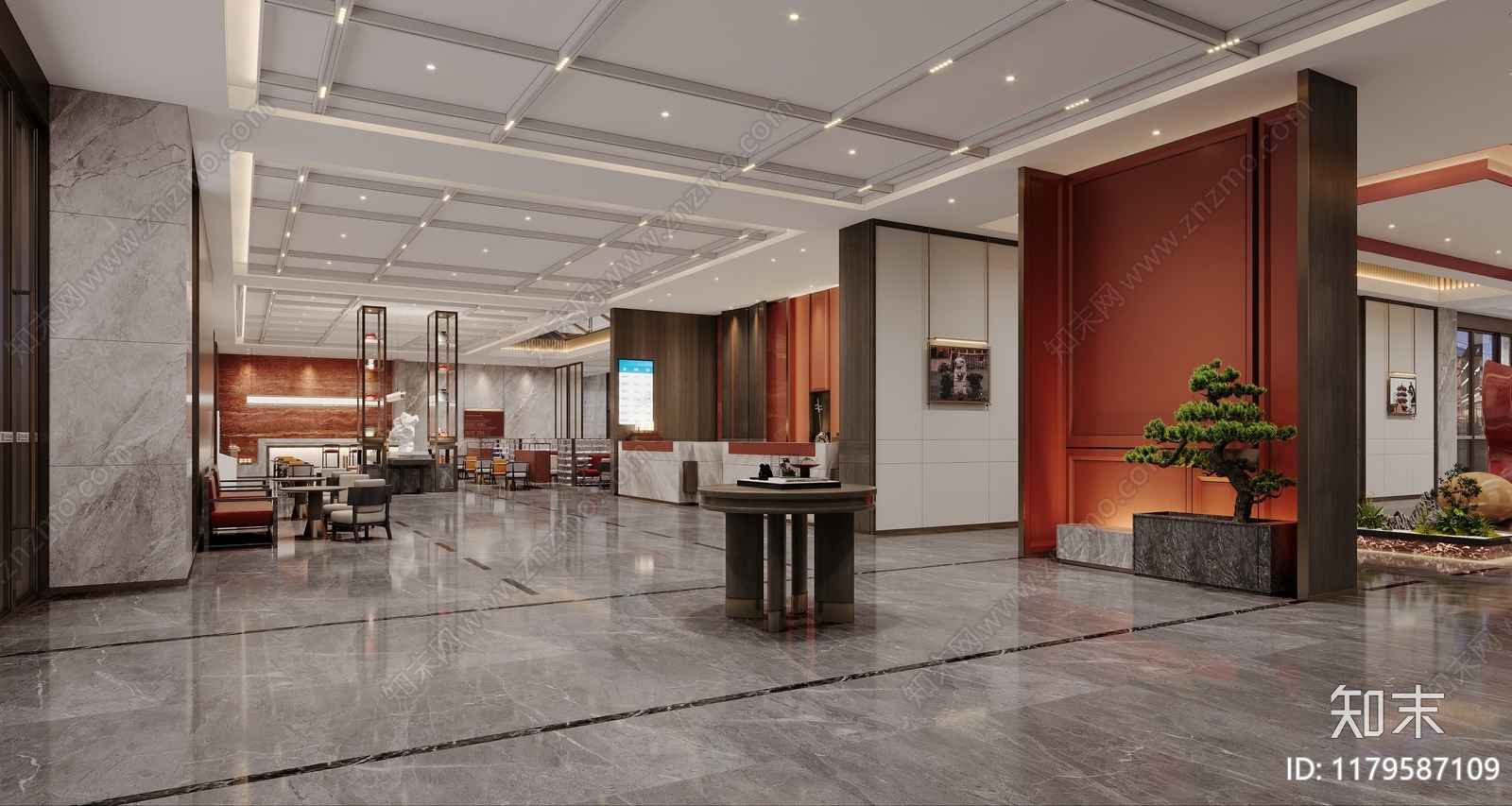 现代酒店施工图下载【ID:1179587109】