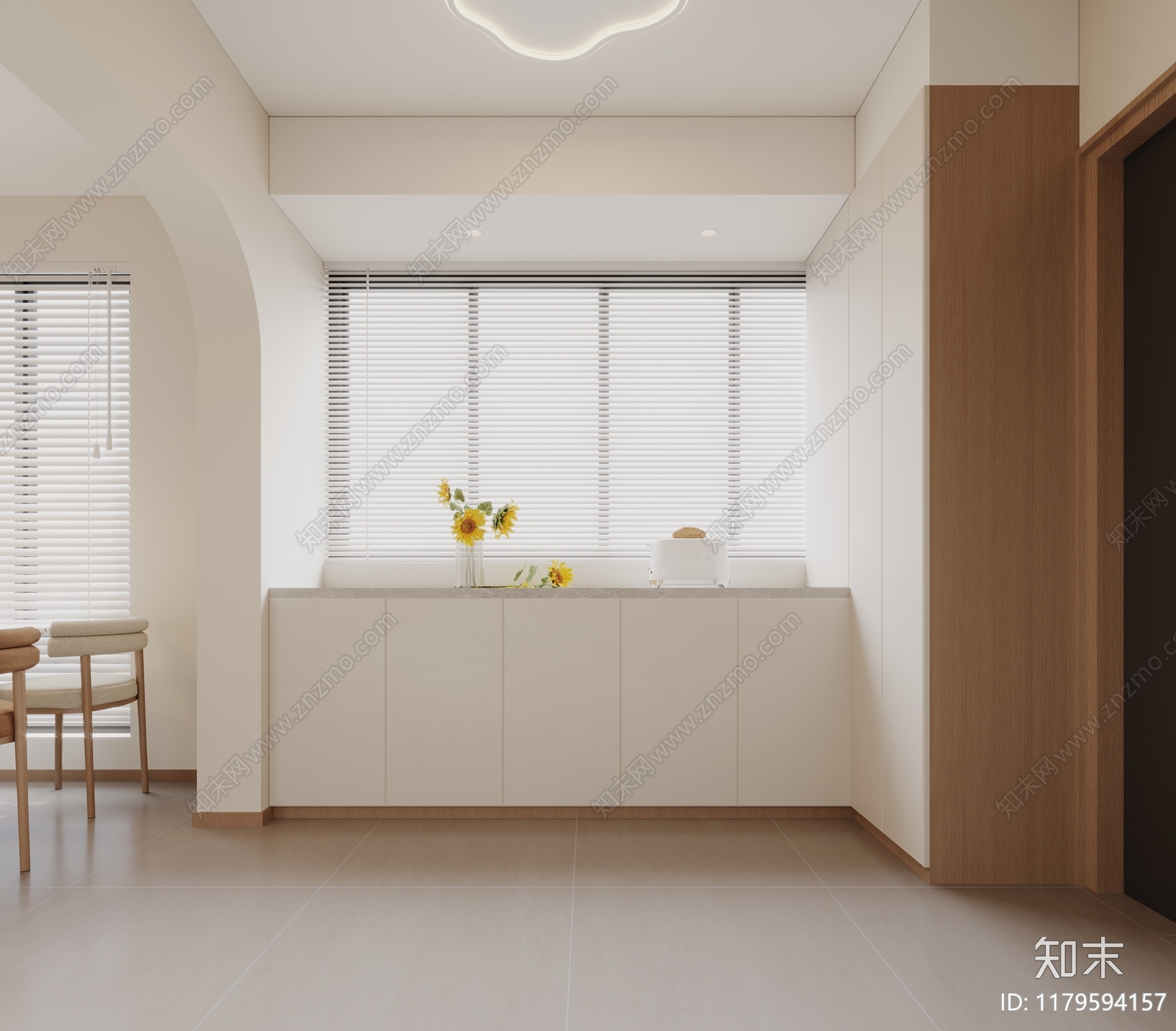 原木奶油家居客厅3D模型下载【ID:1179594157】