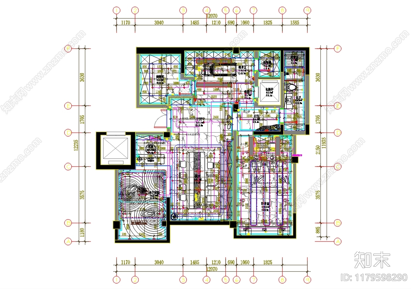 别墅cad施工图下载【ID:1179598290】