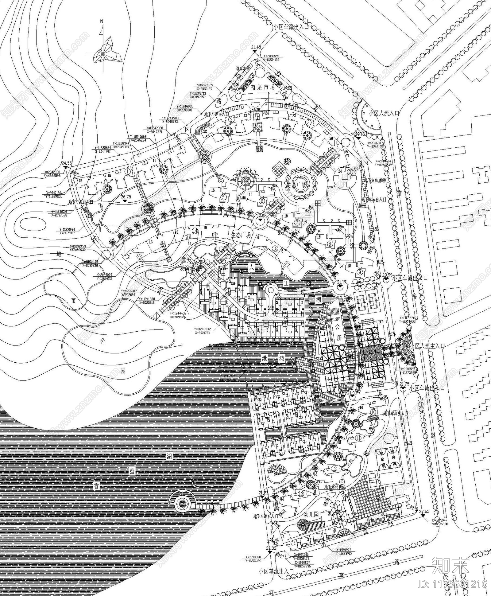 现代新中式公园景观施工图下载【ID:1179601216】