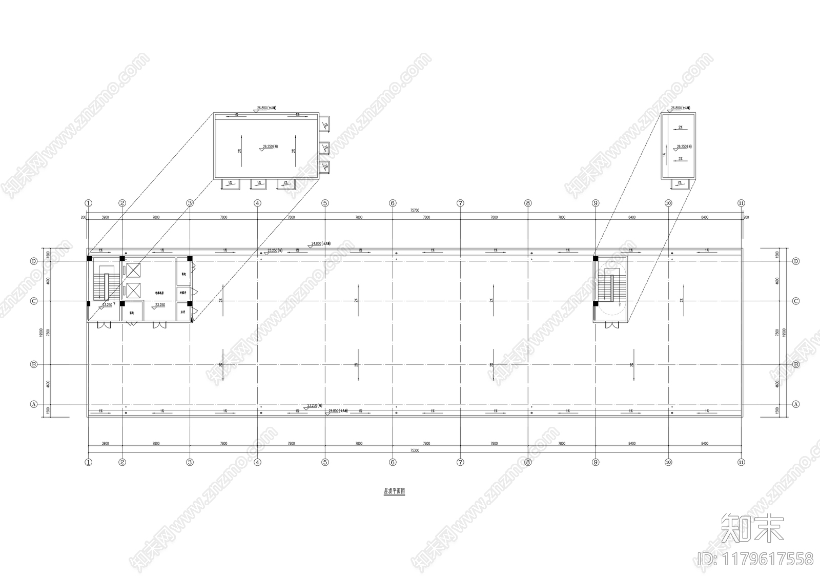 现代其他居住建筑施工图下载【ID:1179617558】