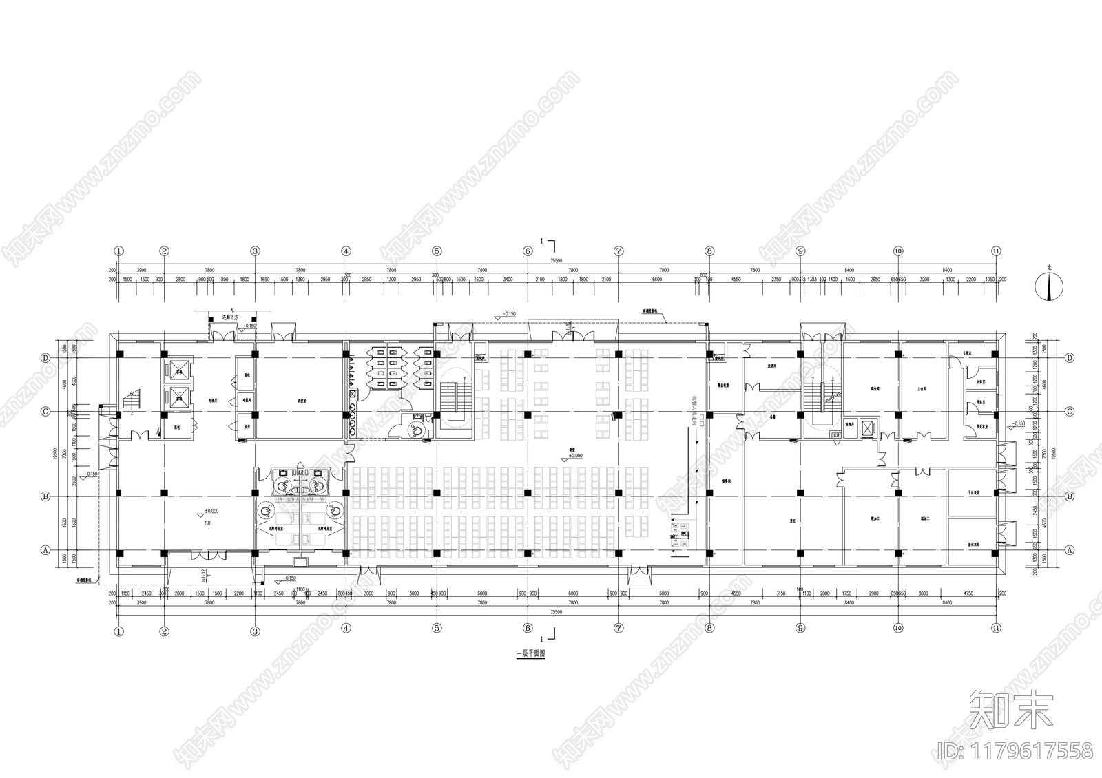 现代其他居住建筑施工图下载【ID:1179617558】