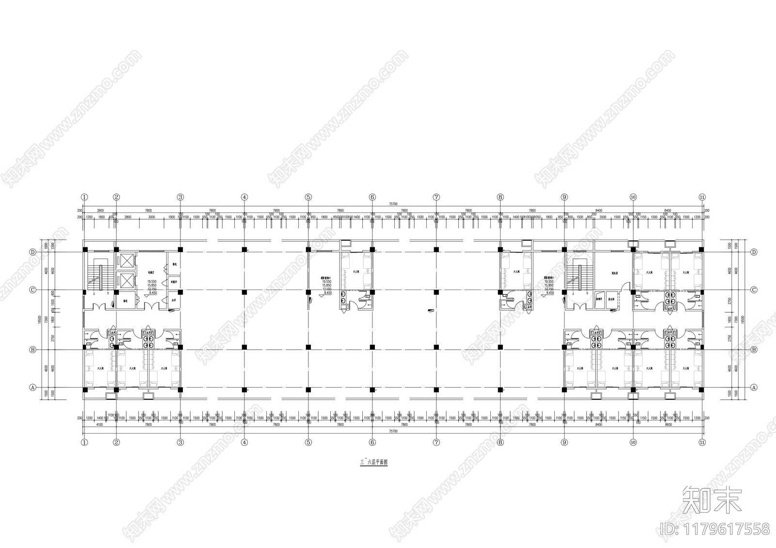 现代其他居住建筑施工图下载【ID:1179617558】