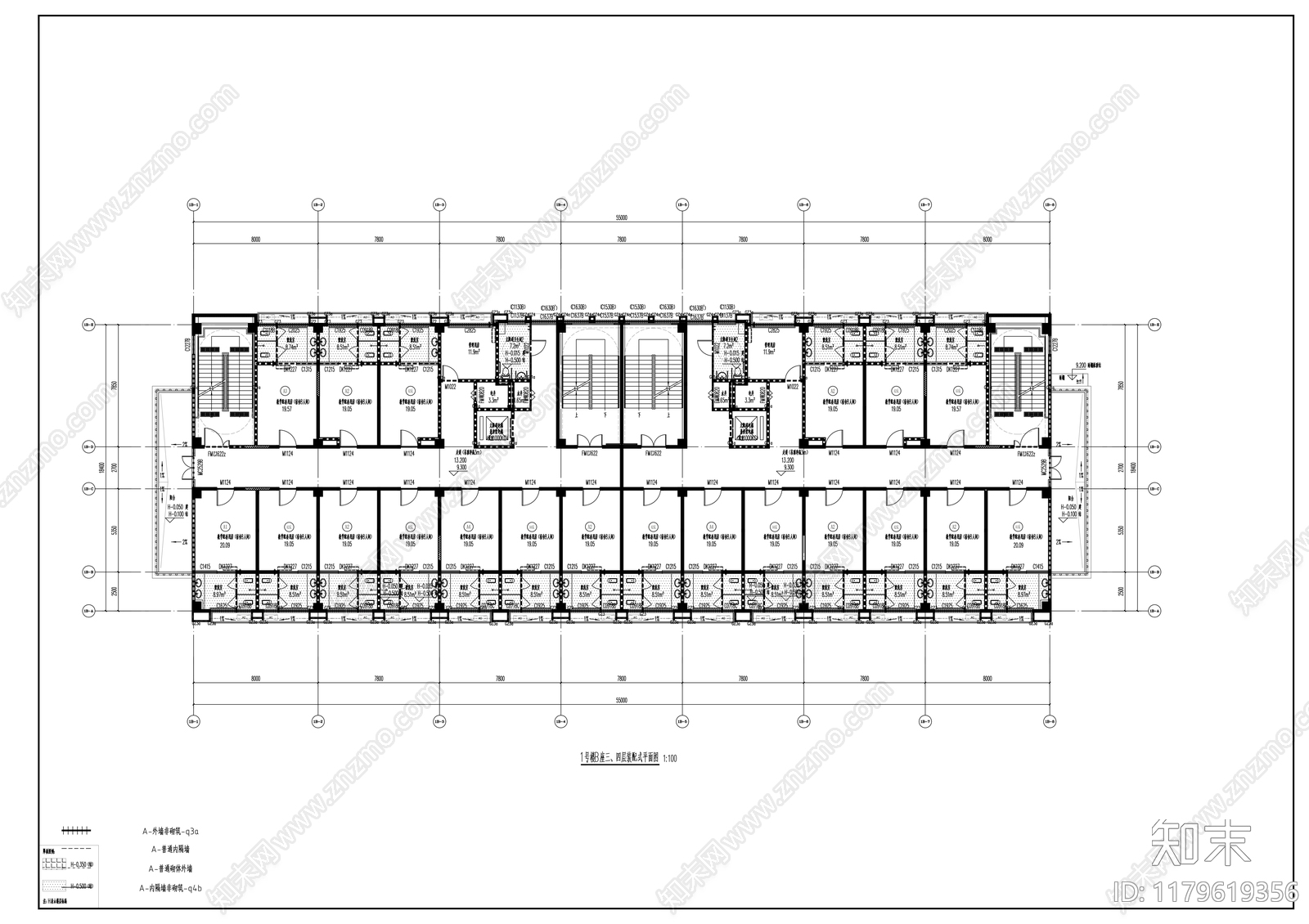 现代新中式学校建筑施工图下载【ID:1179619356】