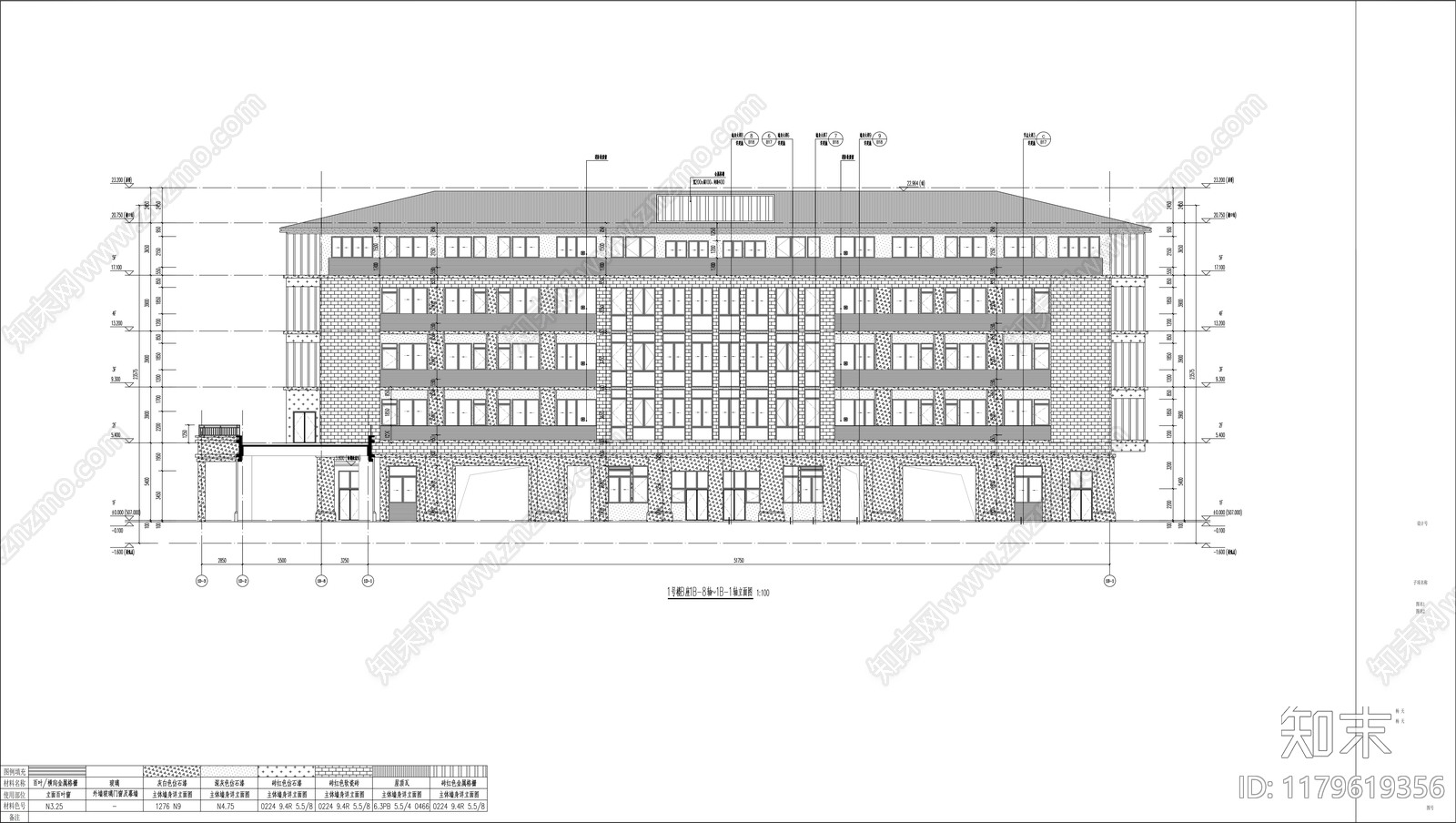 现代新中式学校建筑施工图下载【ID:1179619356】