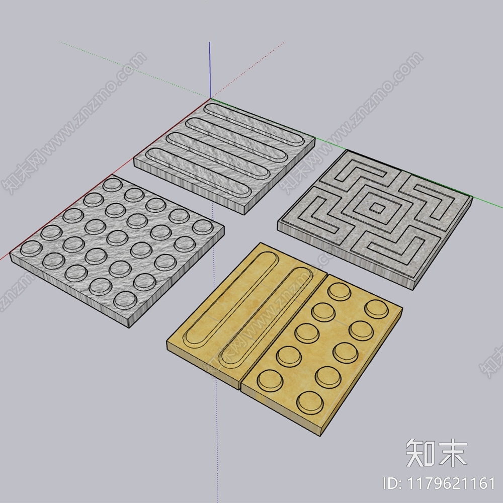 现代中式砖SU模型下载【ID:1179621161】