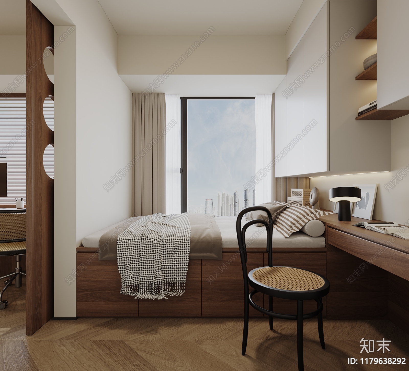 侘寂书房3D模型下载【ID:1179638292】