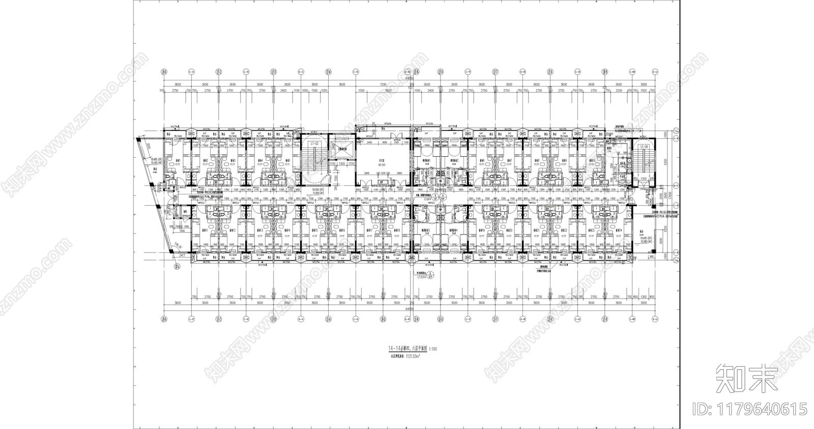 现代酒店建筑施工图下载【ID:1179640615】