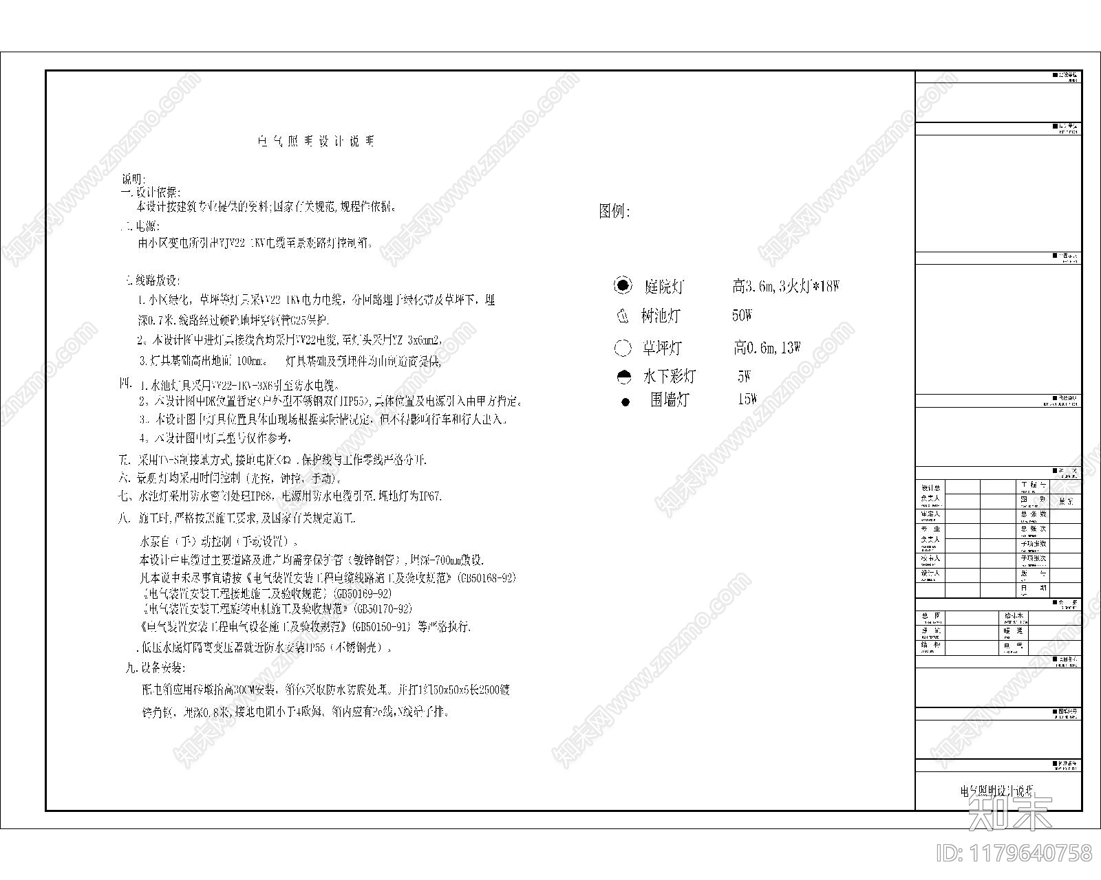 给排水图cad施工图下载【ID:1179640758】