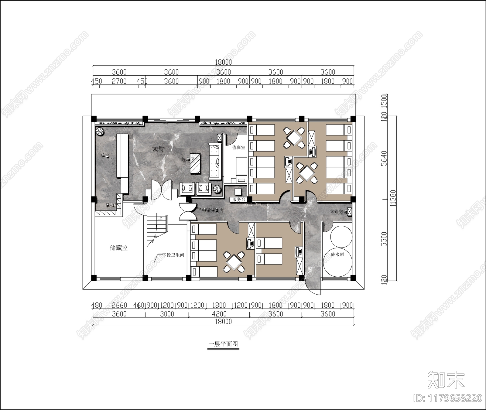 现代美容院cad施工图下载【ID:1179658220】