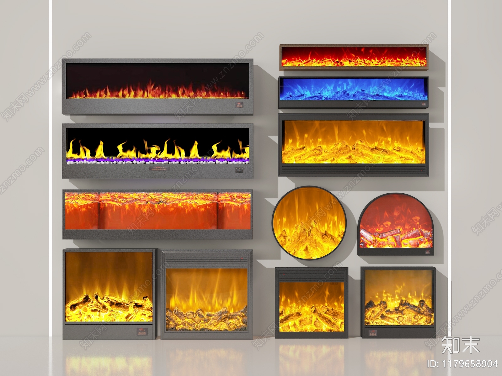 现代壁炉3D模型下载【ID:1179658904】