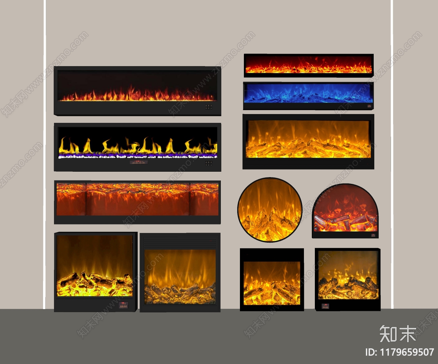 现代壁炉SU模型下载【ID:1179659507】
