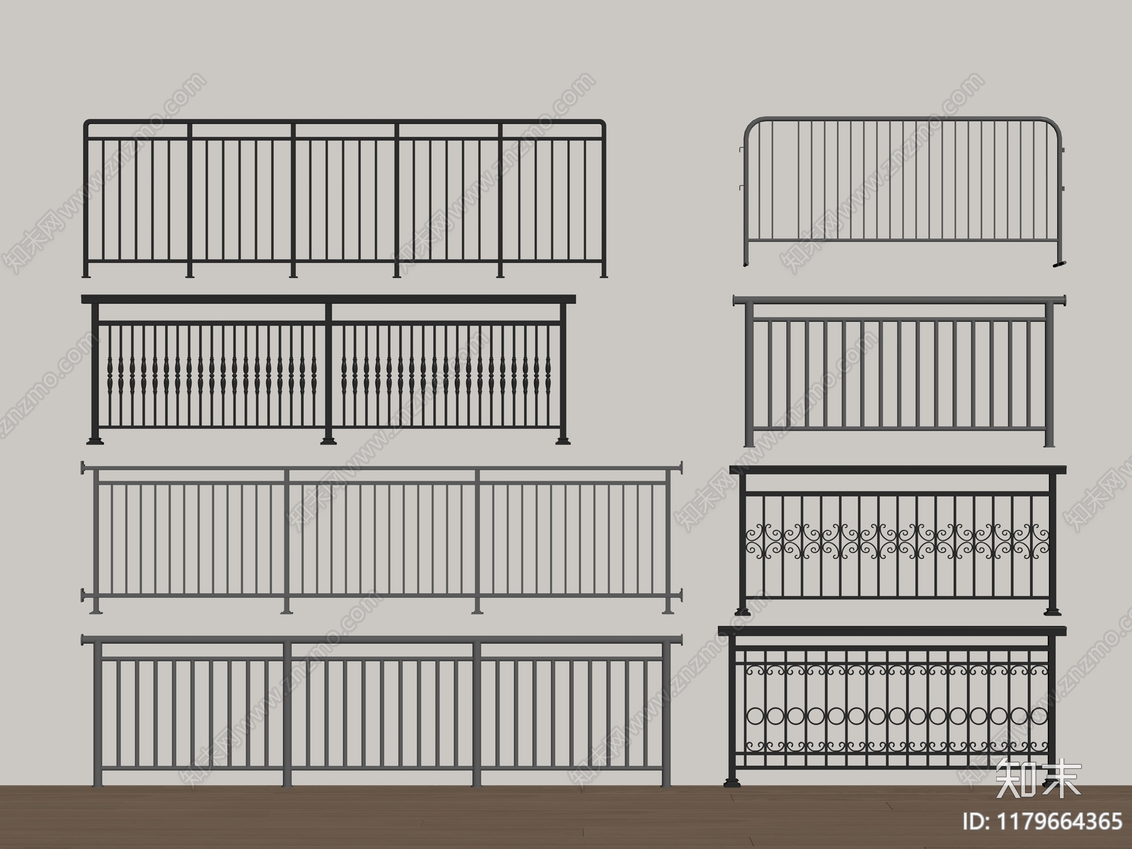 围栏护栏SU模型下载【ID:1179664365】