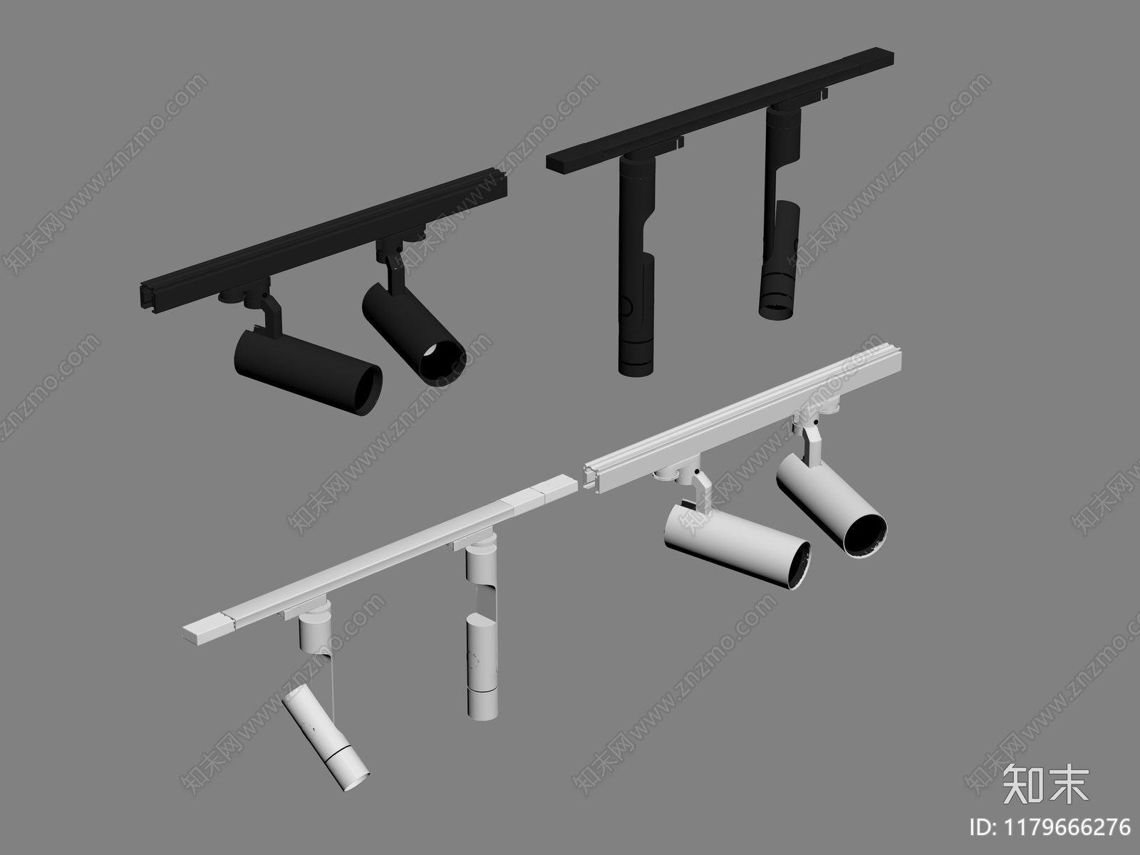 现代筒灯射灯SU模型下载【ID:1179666276】