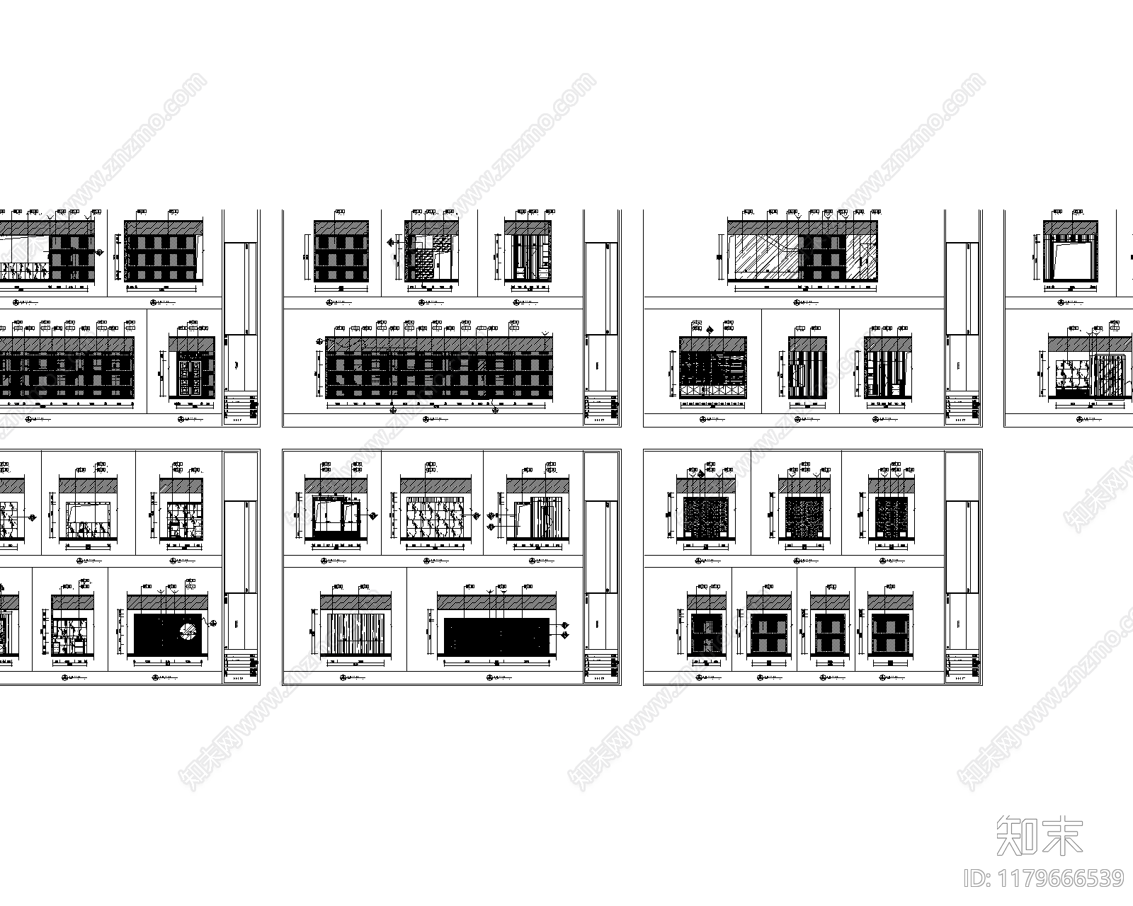 现代美容院cad施工图下载【ID:1179666539】