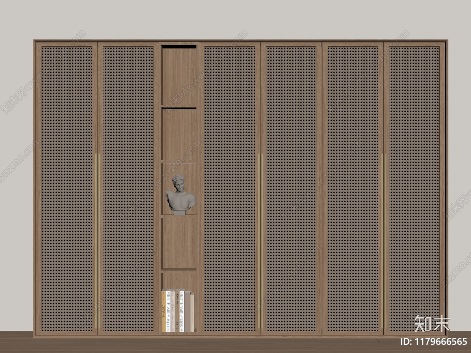 现代衣柜SU模型下载【ID:1179666565】