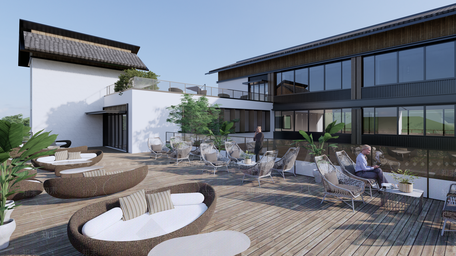 新中式侘寂其他商业建筑SU模型下载【ID:1179667280】