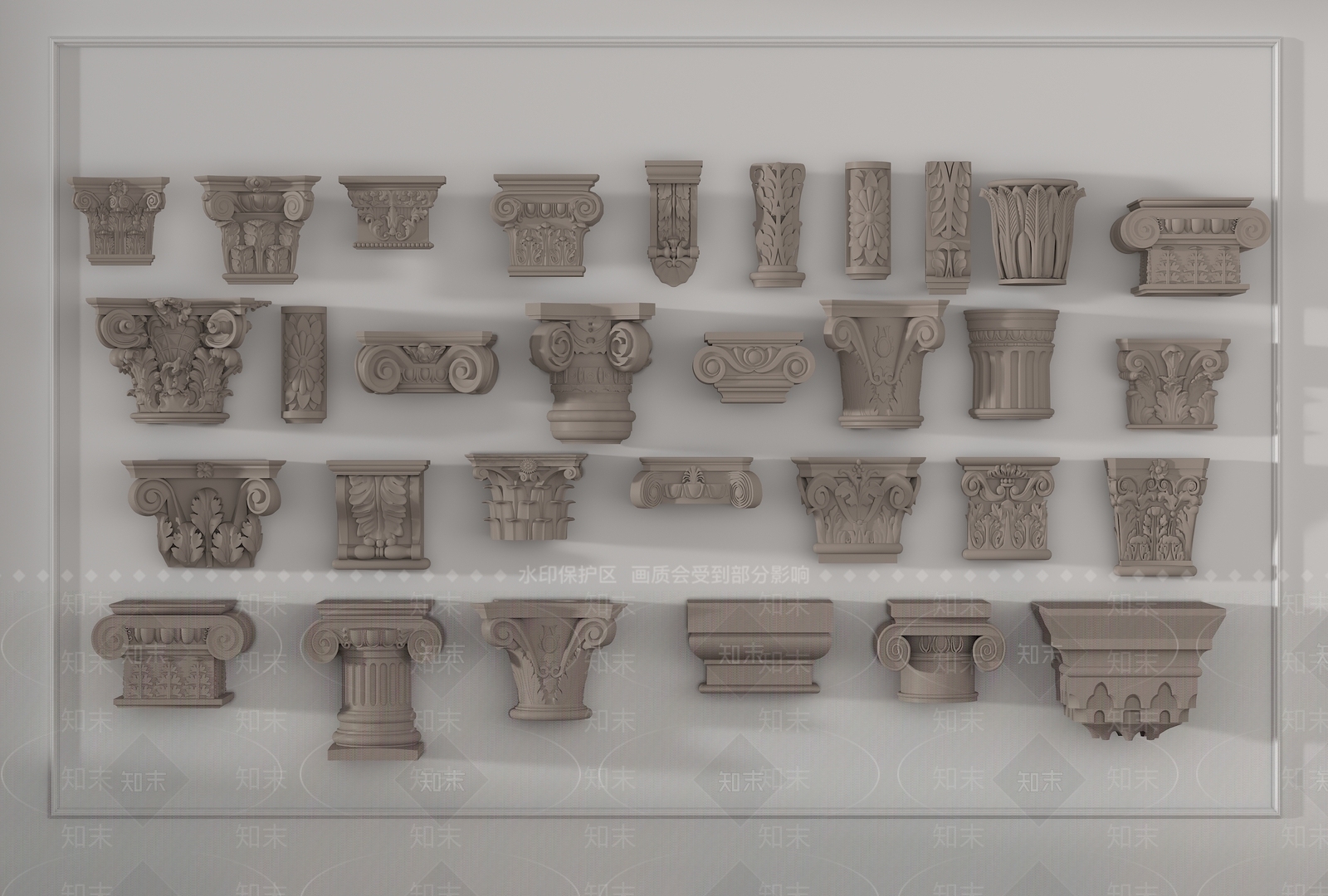 现代景观雕塑3D模型下载【ID:1179667991】