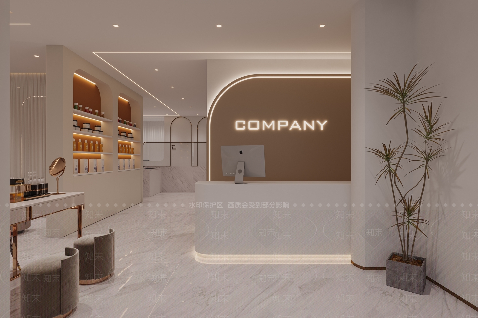 现代美容院3D模型下载【ID:1179671588】