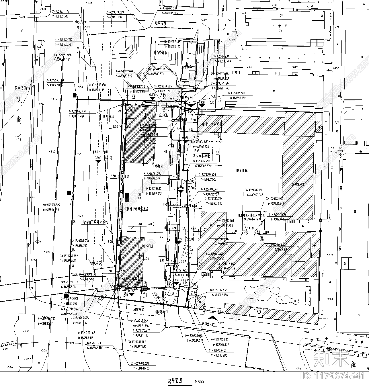 欧式学校建筑施工图下载【ID:1179674541】