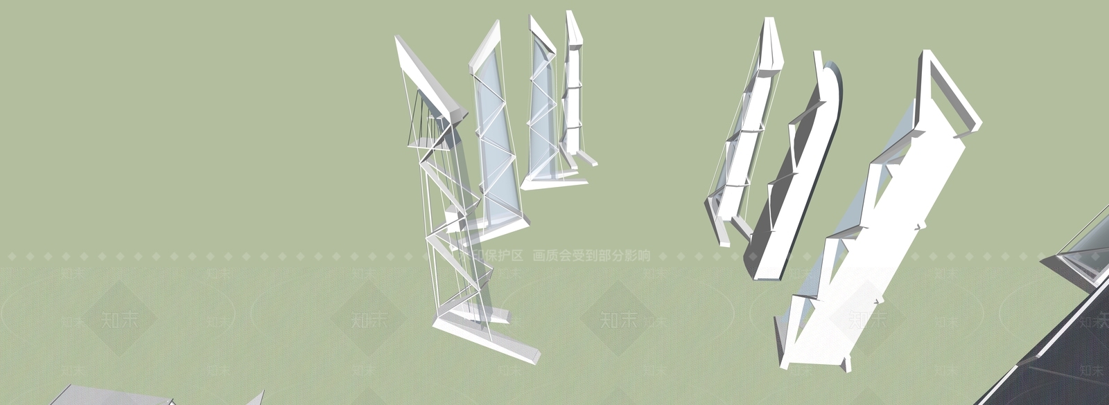 现代轻奢塔楼SU模型下载【ID:1179679753】