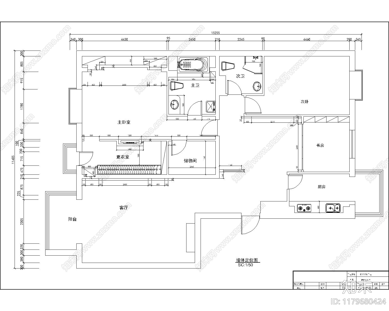 平层cad施工图下载【ID:1179680424】