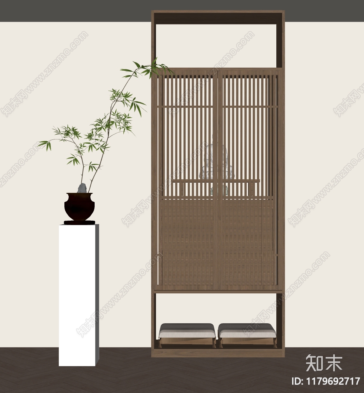 新中式佛龛SU模型下载【ID:1179692717】