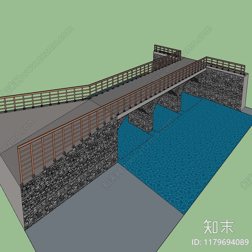 现代新中式围栏护栏SU模型下载【ID:1179694089】